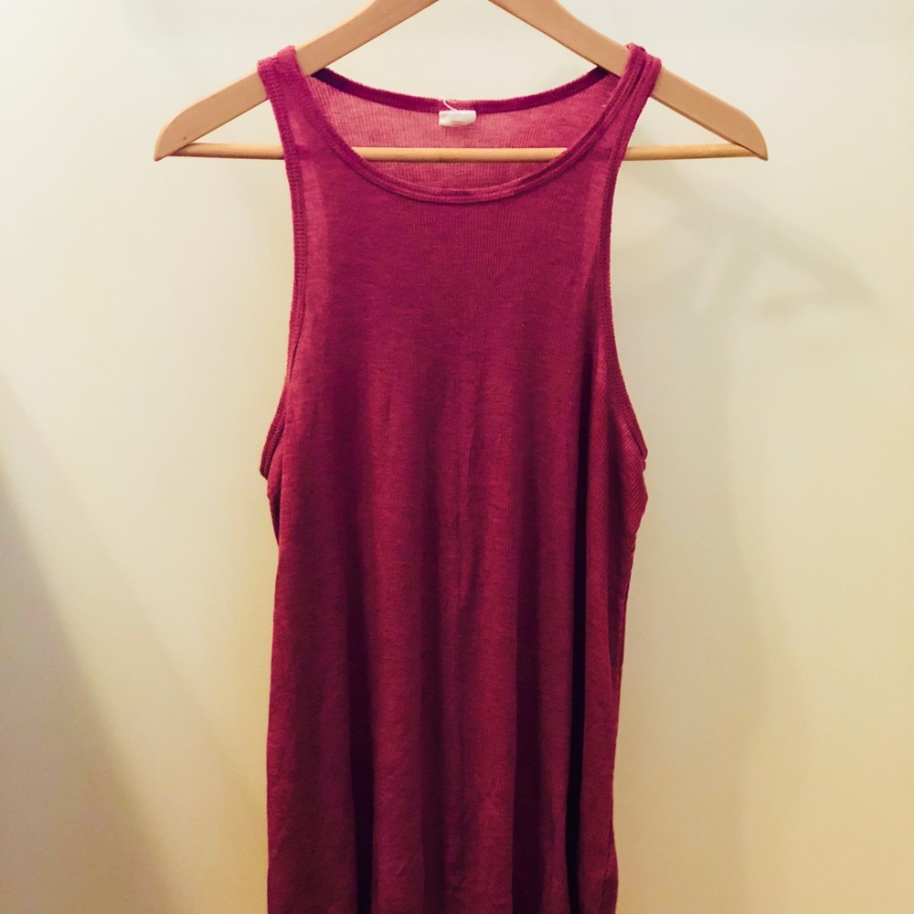 merlot sunshine and shadow tank top.
